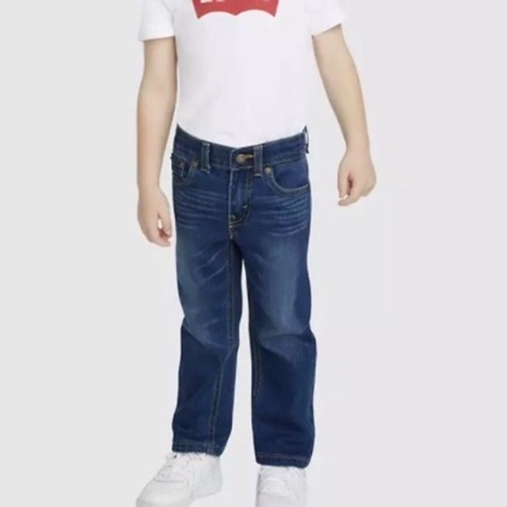 Levi's 514 Straight Jeans Kids Size 3T‎ Glare Dark Indigo New With Tags